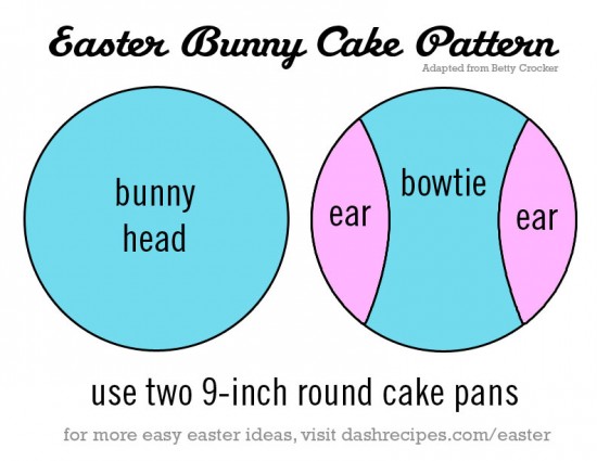 Easter Bunny Cake Pattern