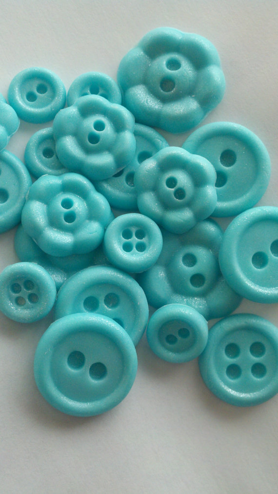 Edible Buttons Cake Decorations