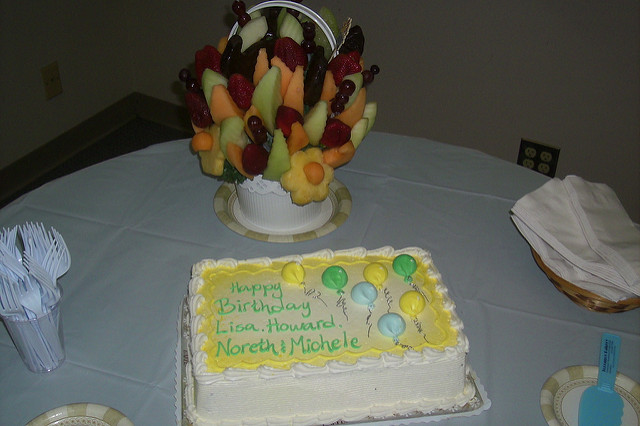 Edible Fruit Birthday Cake