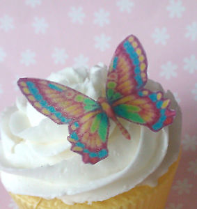 Edible Rainbow Butterfly Birthday Cake