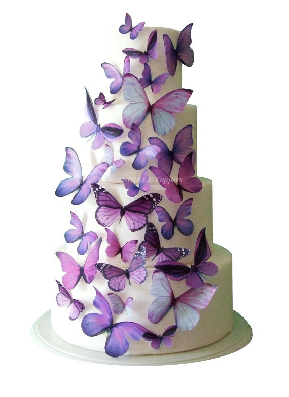 Edible Wedding Cake Decoration Butterflies