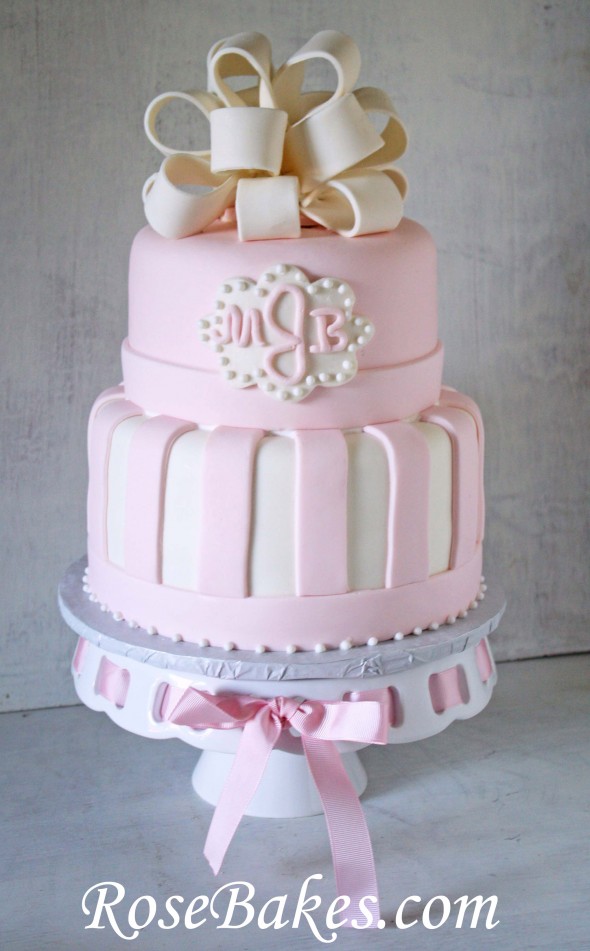 Elegant Baby Shower Cake