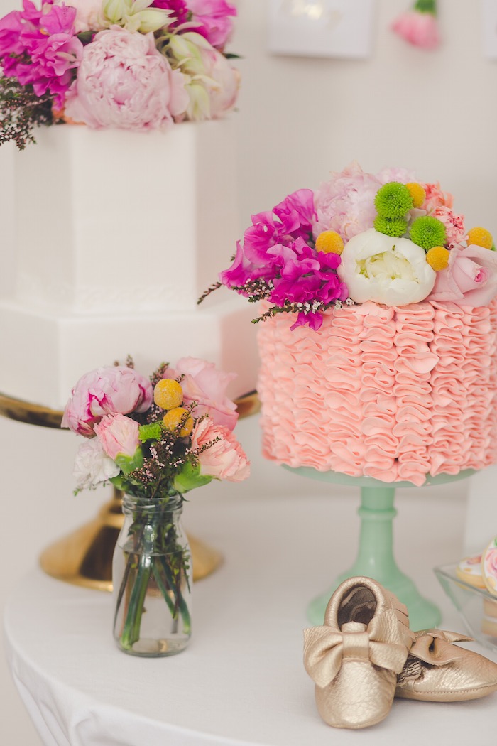 Elegant Baby Shower Cake Elegant Baby Shower Cake
