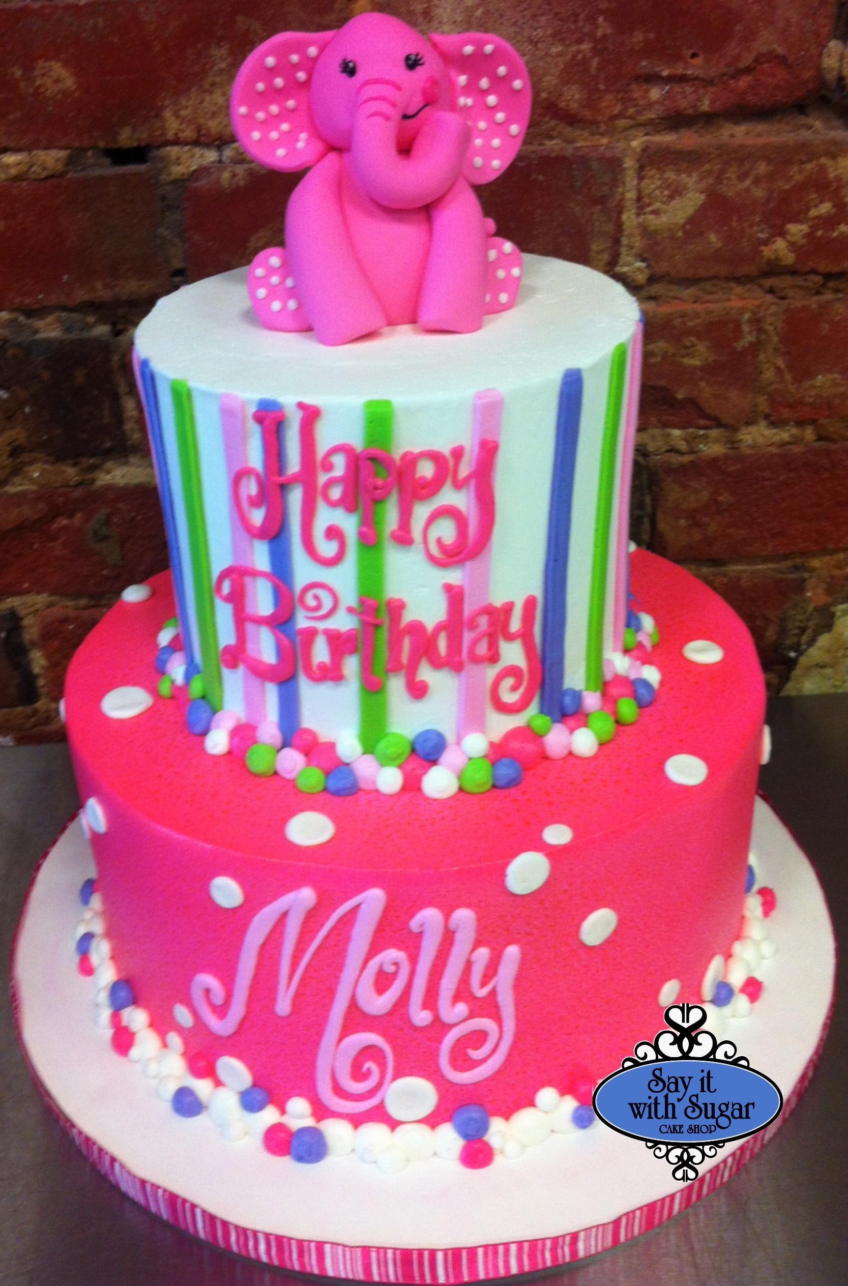 Elephant Birthday Cake Elephant Birthday Cake