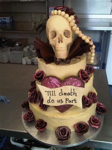 Emo Wedding Cake