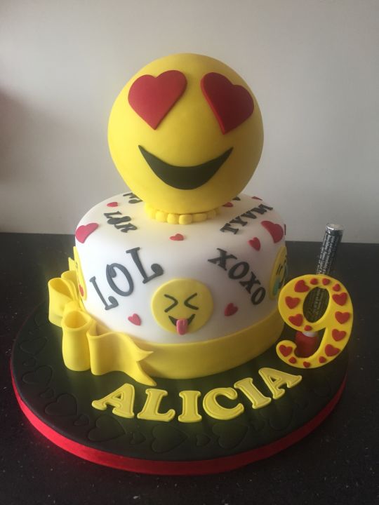 Emoji Birthday Cake