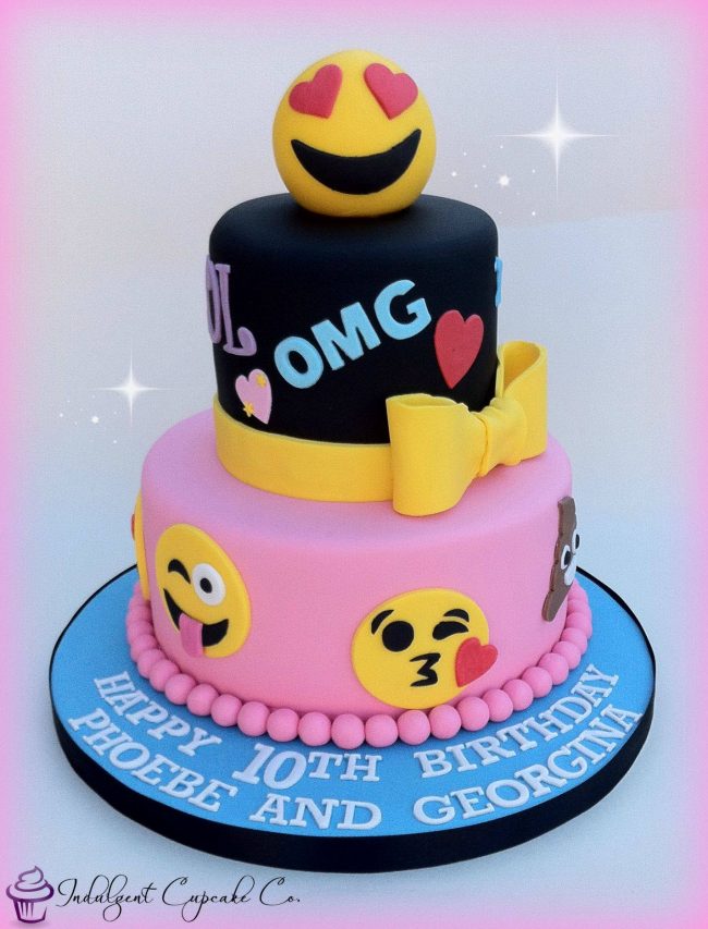 Emoji Birthday Party Cake