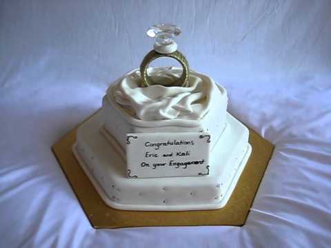 Engagement Ring Cake Topper