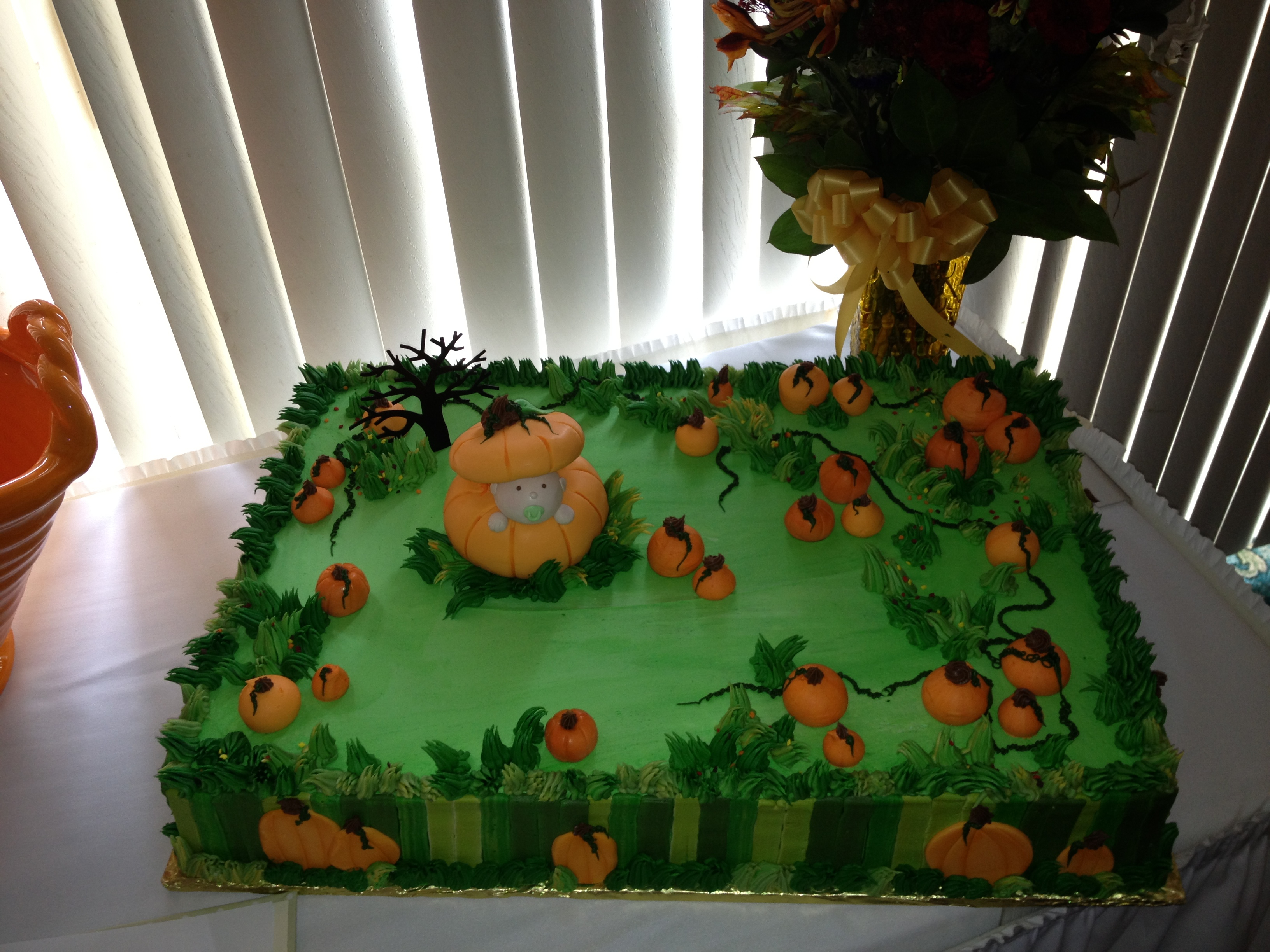 Fall Baby Shower Cake Fall Baby Shower Cake