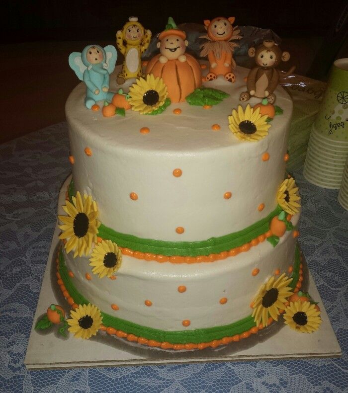 Fall Baby Shower Cake Fall Baby Shower Cake