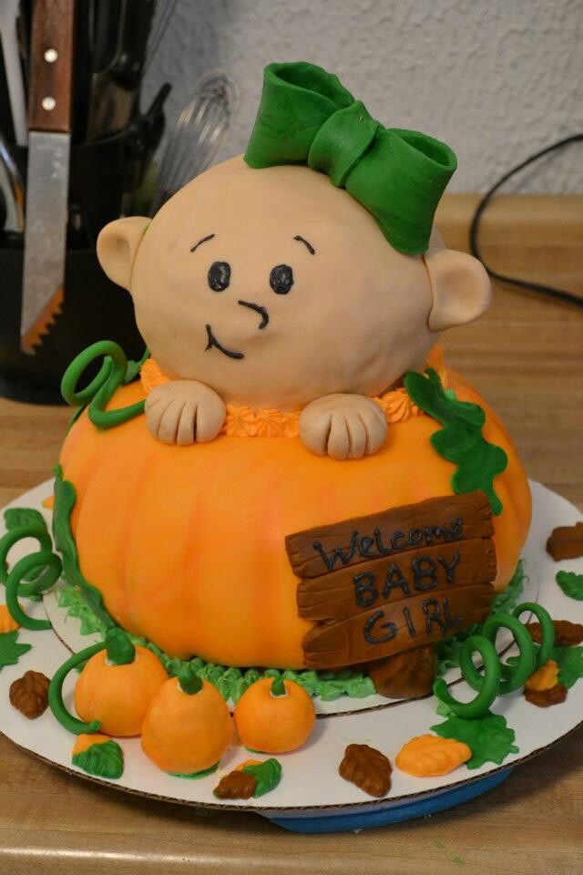 Fall Baby Shower Cake Fall Baby Shower Cake