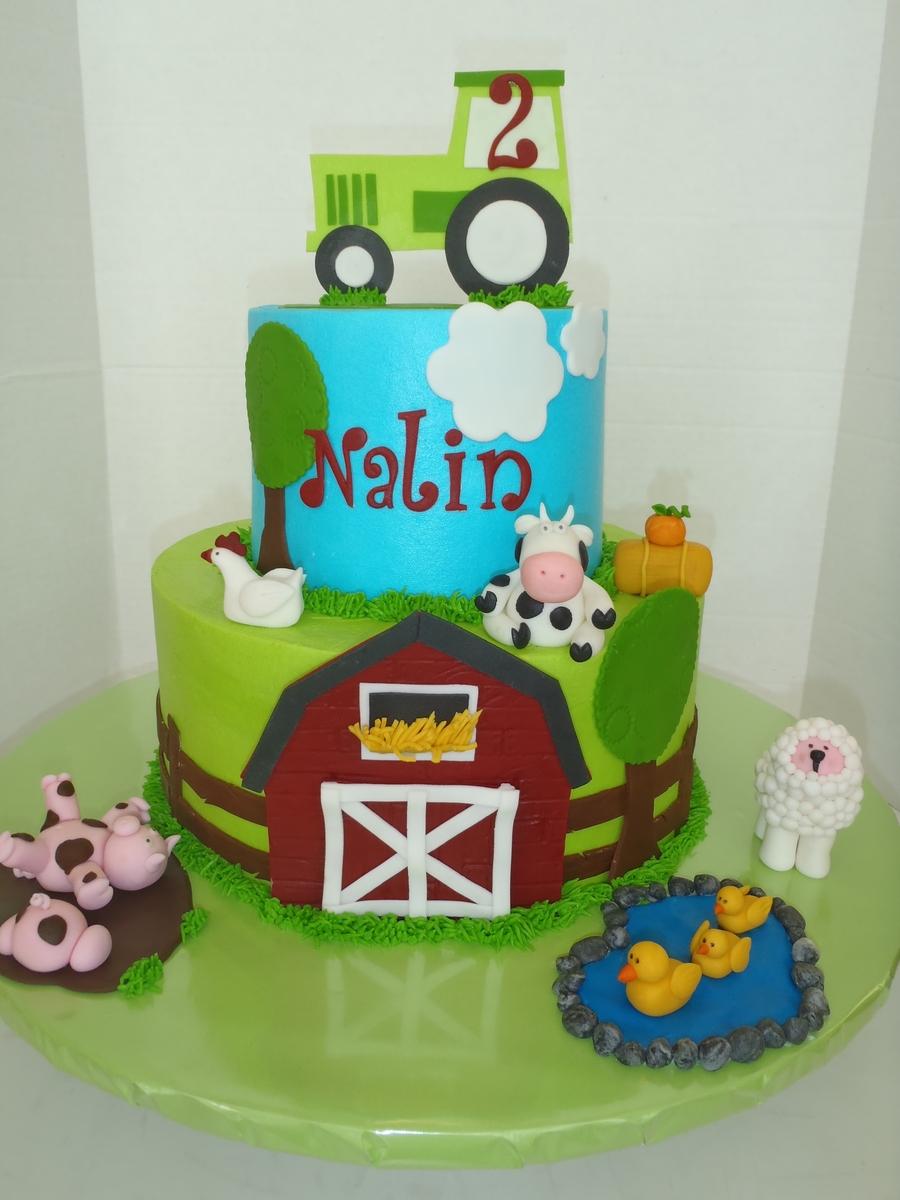 Farm Birthday Cake - Buttercream