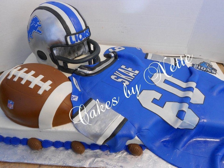 Football Helmet and Jersey Cake