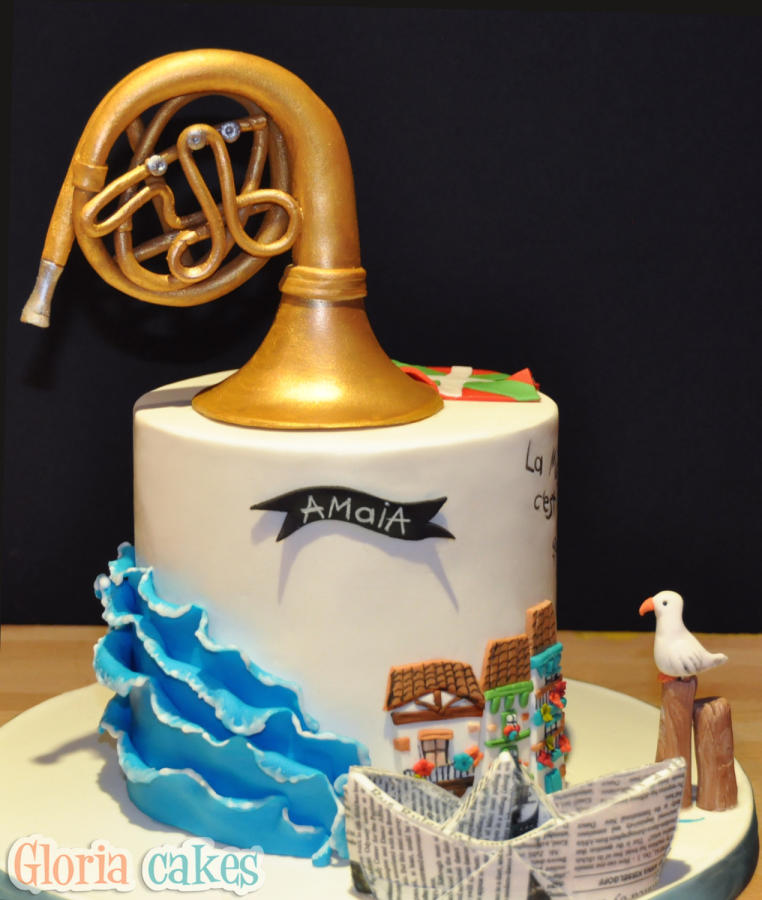 French Horn Birthday Cake