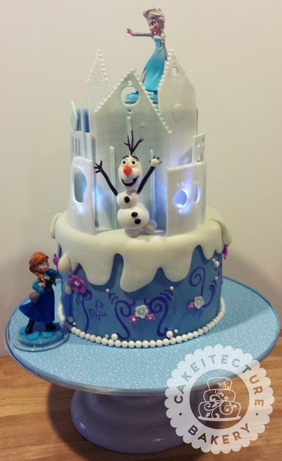 Frozen Birthday Cake for Little Girl