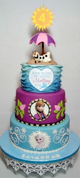 Frozen Birthday Cake