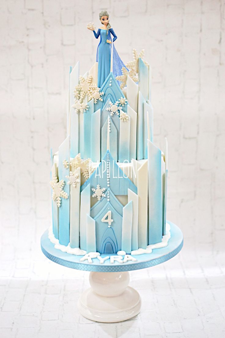 Frozen Disney Castle Birthday Cake