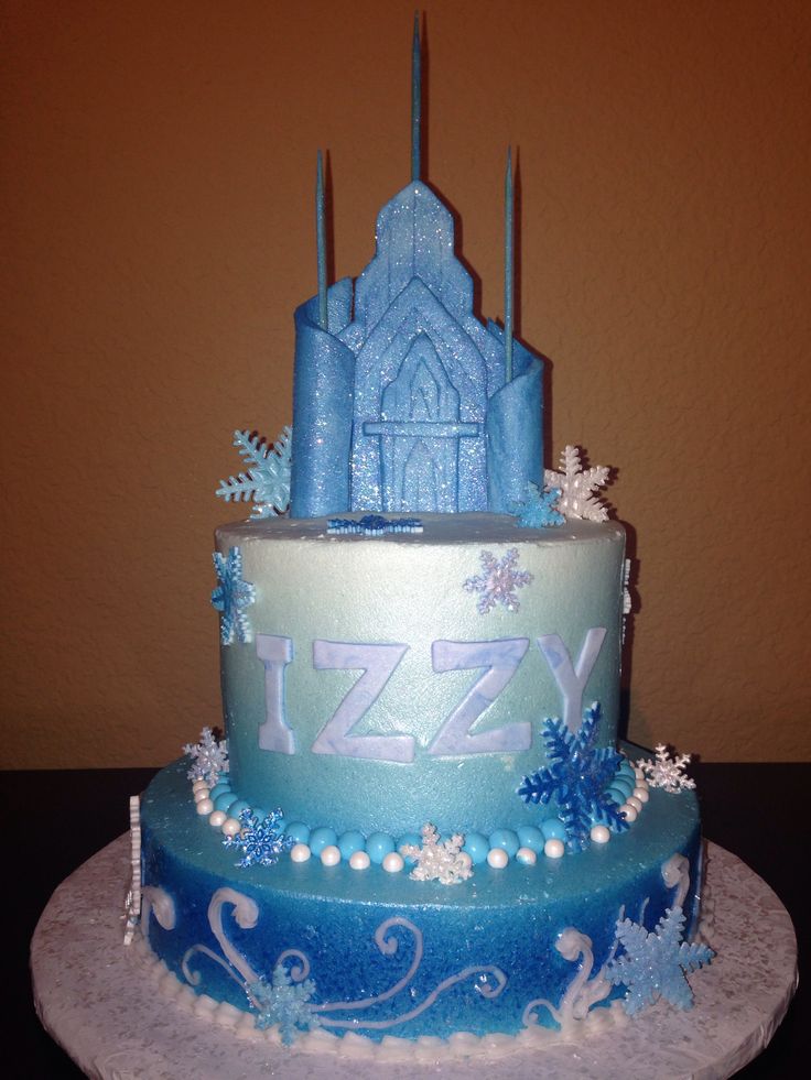 Frozen Ice Castle Cake