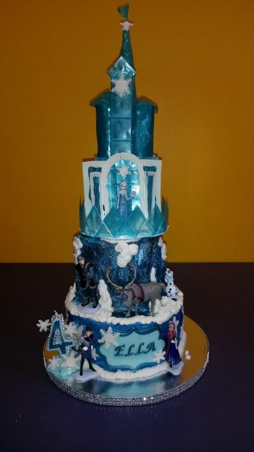 Frozen Ice Castle Cake