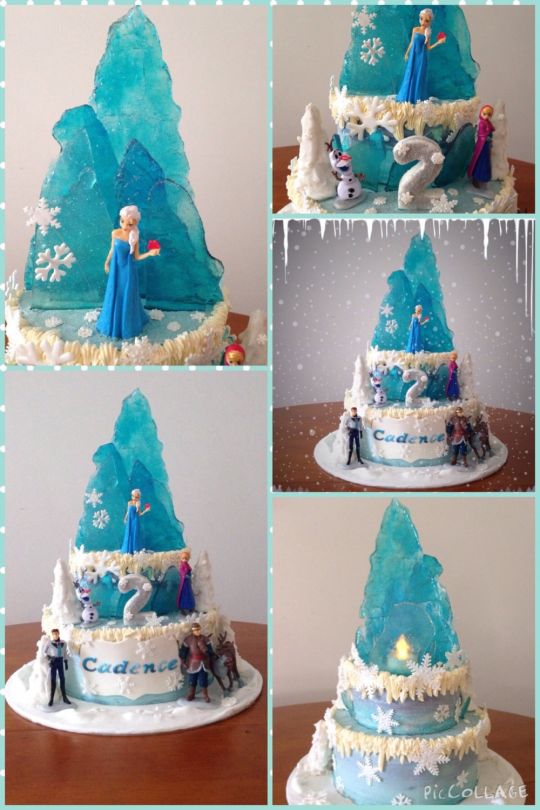 Frozen Ice Castle Cake