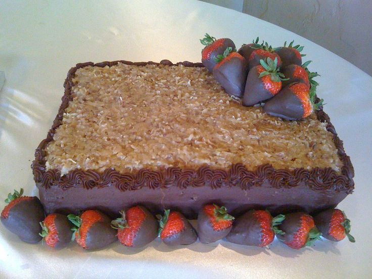 German Chocolate Grooms Wedding Cake German Chocolate Grooms Wedding Cake