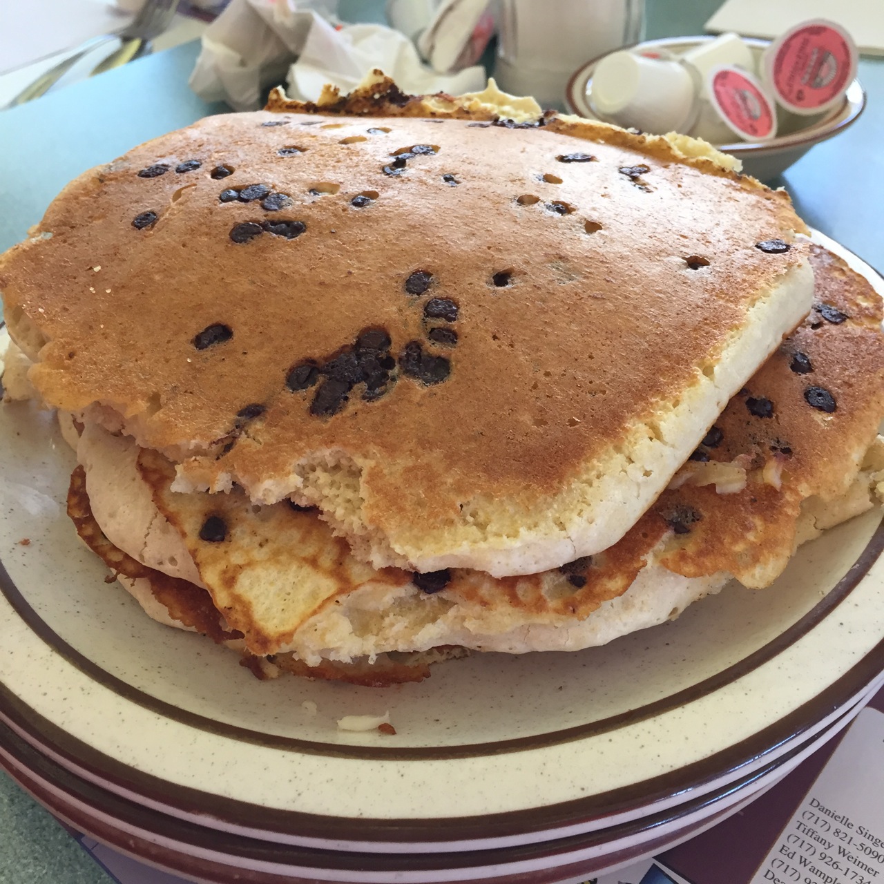 Giant Chocolate Chip Pancake Giant Chocolate Chip Pancake