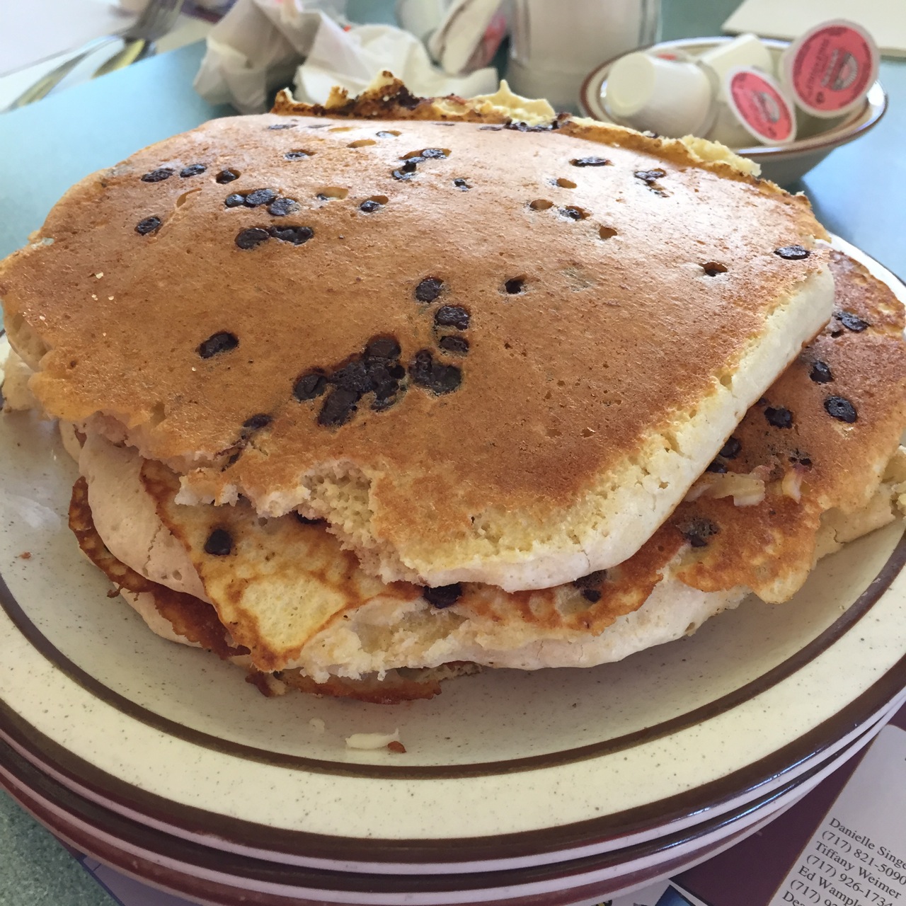 Giant Chocolate Chip Pancake