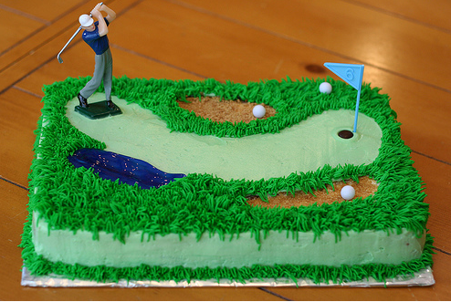 Golf Course Cake