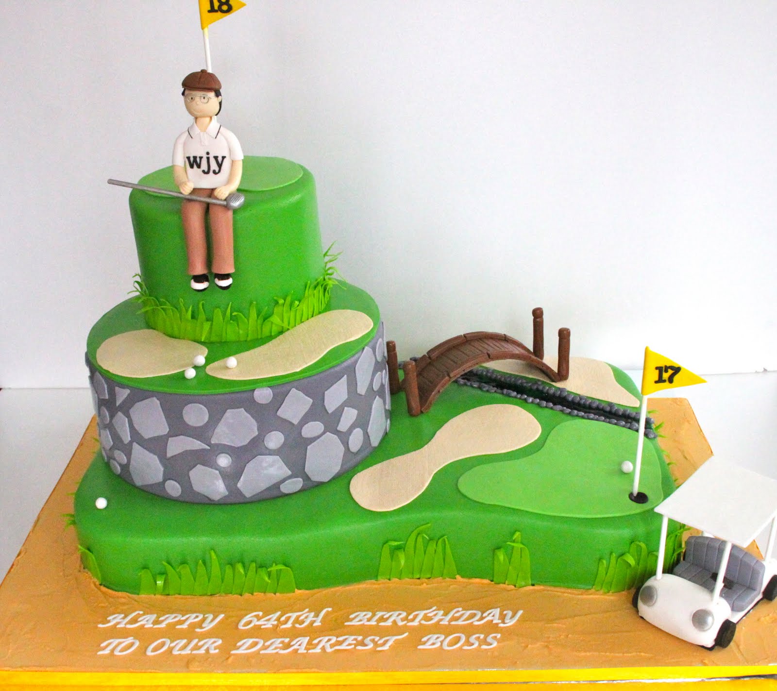 Golf Themed Cake