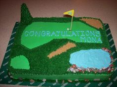 Golf Themed Sheet Cakes