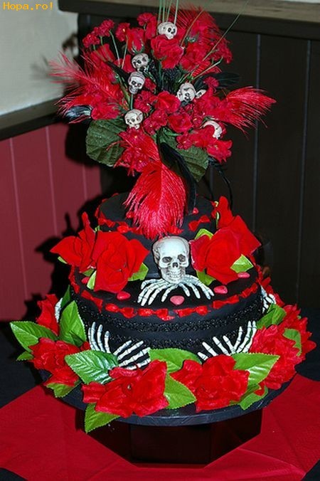 Gothic Emo Wedding Cake