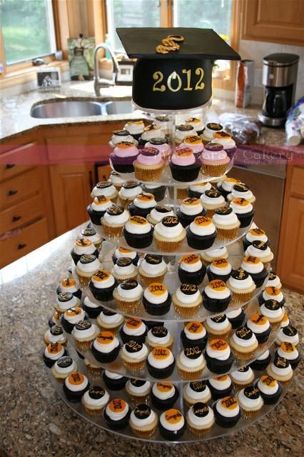 Graduation Party Cupcake Tower