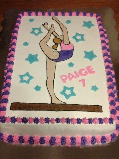 Gymnastics Birthday Cake Ideas