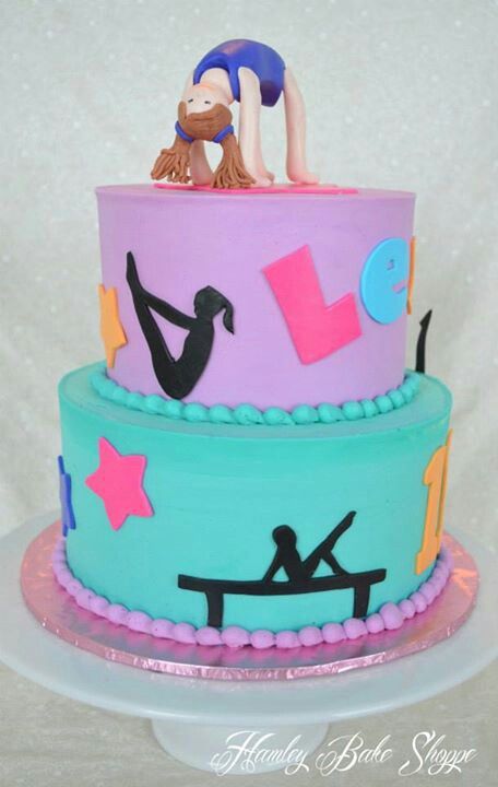 Gymnastics Birthday Cake