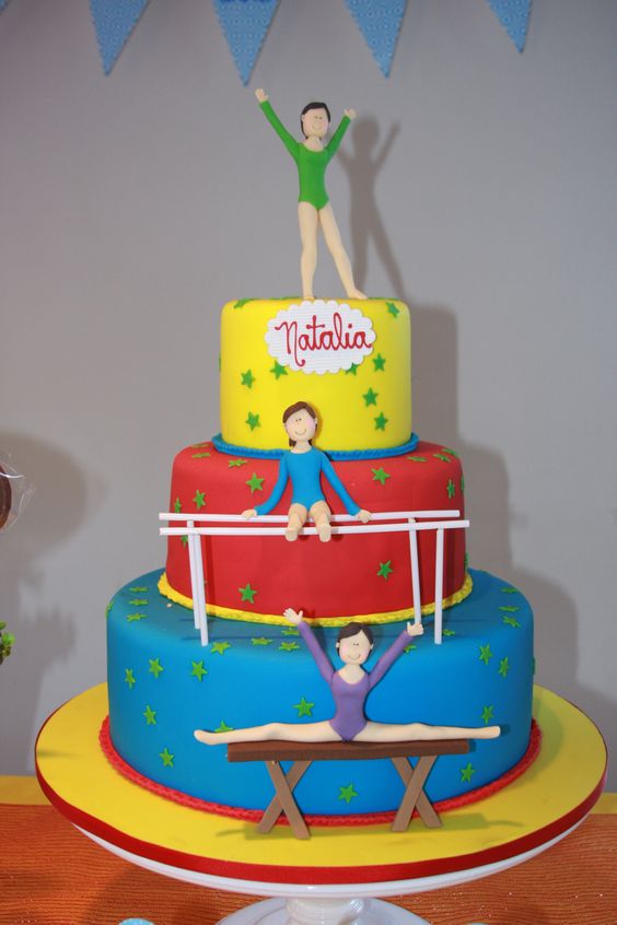 Gymnastics Birthday Cake