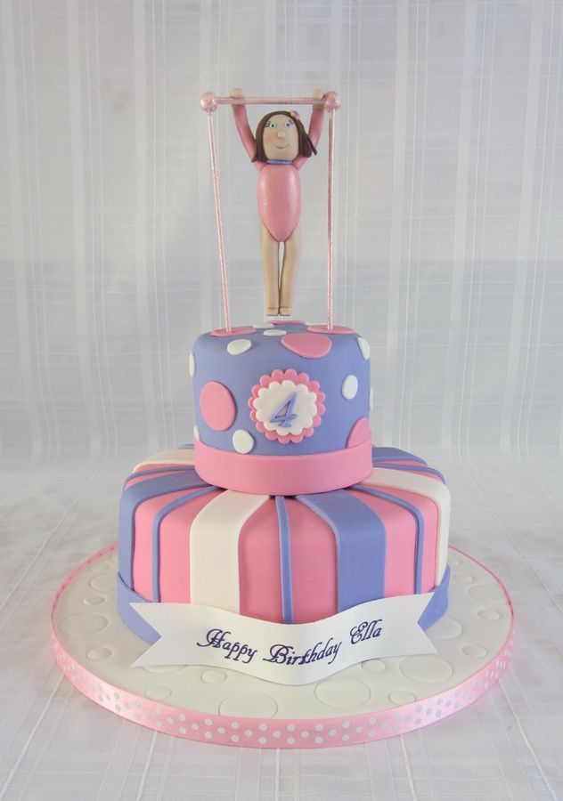 Gymnastics Birthday Cake