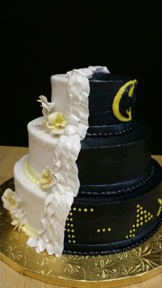 Half Batman Wedding Cake