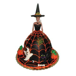 Halloween Barbie Doll Cake