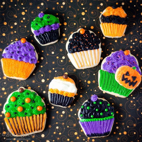 Halloween Cupcake Cookies