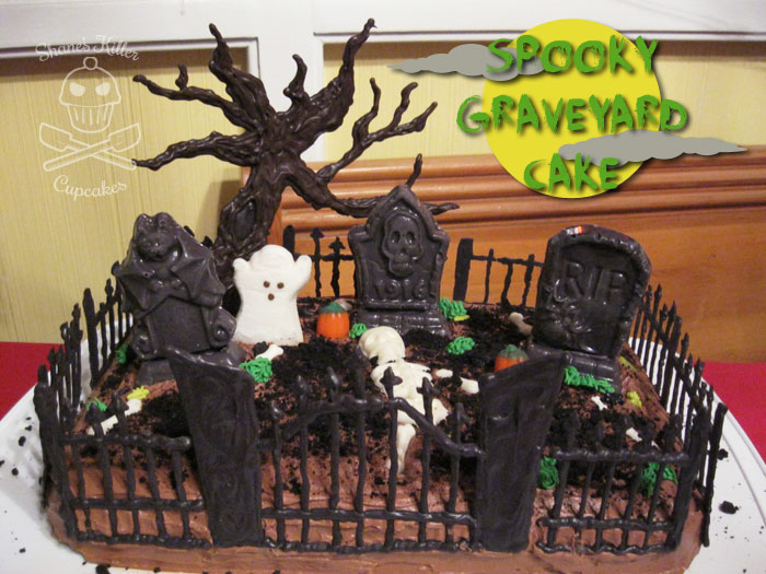 Halloween Graveyard Cake Halloween Graveyard Cake