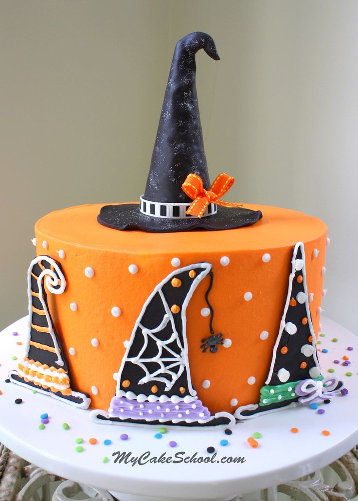 Halloween Witch Hat Cake