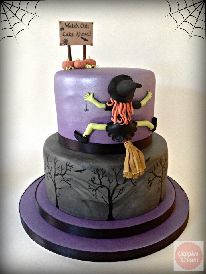 Halloween Witches Birthday Cake