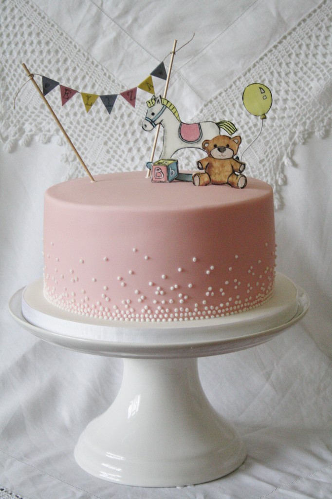 Hand Painted Horse Cake with Sugar Hand Painted Horse Cake with Sugar