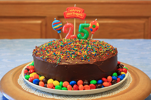 Happy 25th Birthday Cake