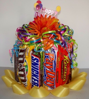 Happy Birthday Candy Bar Cake