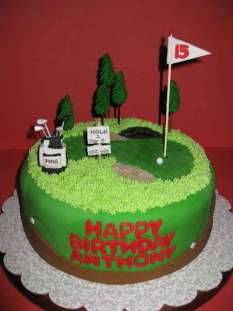 Happy Birthday Golf Cake