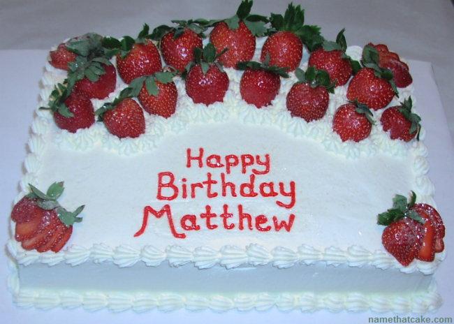 Happy Birthday Matthew Cake