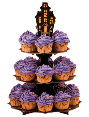 Haunted Manor Cupcake Stand