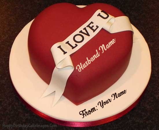 Heart Birthday Cake for Husband