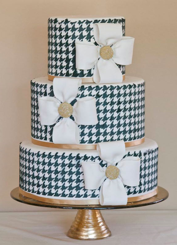 Houndstooth Wedding Cake